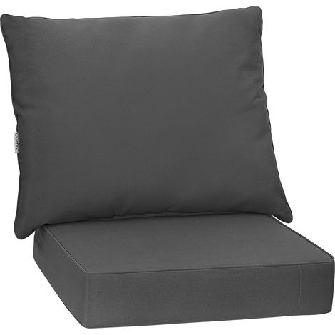 Coussins de Chaise d'Extérieur Imperméables avec Sangle & Housse Amovible, Résistants Décoloration, Coussin d'Assise Coussin Dossier Meubles Terrasse (1/5)