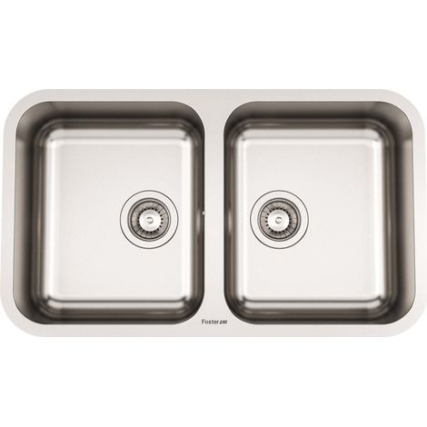 Foster KS Fregadero encastrado bajo encimera Rectangular Acero inoxidable (1/2)
