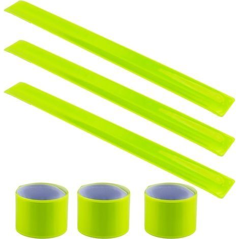 6 Pièces Bandes Réfléchissante, 30x3 cm Brassard Reflechissant Sécurité pour Enfants pour Augmenter la Visibilité, Bande Réfléchissante Légère Pour le Jogging, le Vélo, L'équitation (1/5)