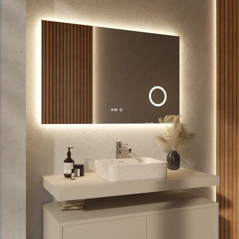 Rechteckiger Badezimmerspiegel – 110x70 cm – Rechteckig – (1/4)