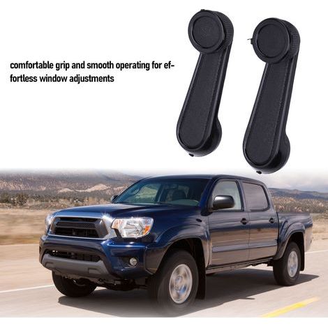 Manivelle de Fenêtre Interne Automobile Plastique ABS Durabilité Longue 6926004020B0 Compatible Tacoma Corolla Camry Noir (1/5)