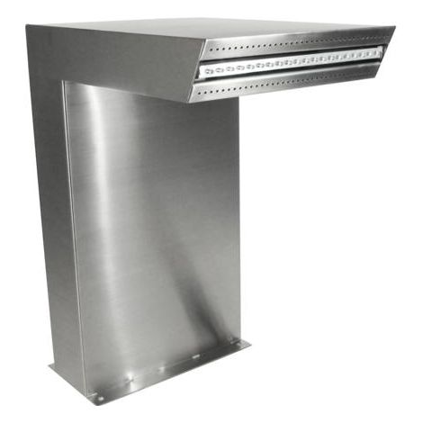 Wasserfall Straight LED Inox316L,20 LED blau,H54x30x42