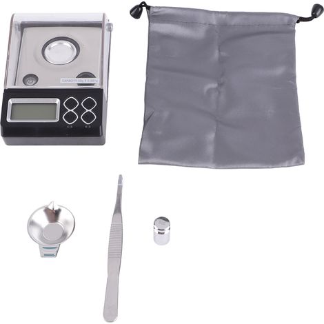 Balance de poche numérique miniature de haute précision, balance électronique pour laboratoire, balance de bijoux en diamant (50/0,001 g)-AquaForge (1/5)