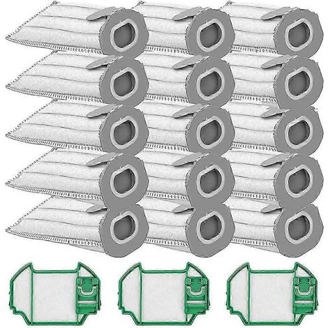Sacs pour aspirateur Kobold VK7 VK7 FP7 HEPA, paquet de 15 avec 3 filtres de rechange-AquaForge (1/3)