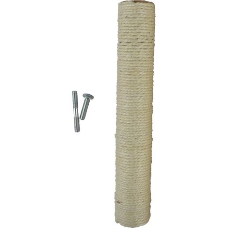 Poteau de Rechange Arbre à Chat Petit Modèle D4,5 x H.30 cm Sisal Vis Incluses