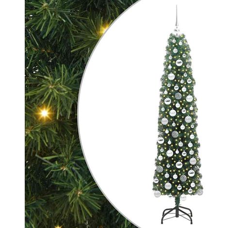 Árbol de Navidad artificial Verde 180 cm PVC, Acero y Plástico vidaXL