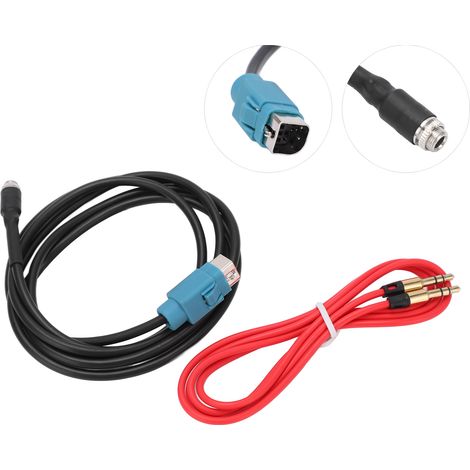 Câble adaptateur AUX pleine vitesse pour entrée auxiliaire pour autoradio Alpine KCE-237B (1/5)
