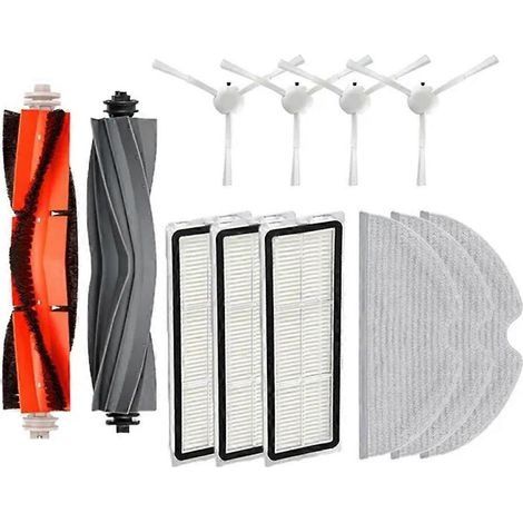 Pièces détachées pour aspirateur robot Dreame Bot D10S / D10S Pro : rouleau, brosse latérale principale, filtre HEPA, chiffon de nettoyage (1/5)