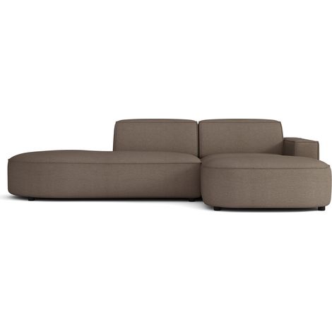 Selsey Sallmo - Ecksofa L-Form, 3-Sitzer, rechts, Chenille Hellbraun, 276 cm (1/5)