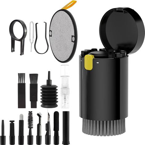 Kit de Nettoyage Électronique Polyvalent, pour Clavier, Écran, Casque, Ordinateur Portable, Téléphone, contient Chiffon Microfibre, Brosse, Aspirateur USB, Nettoyage Professionnel (1/5)
