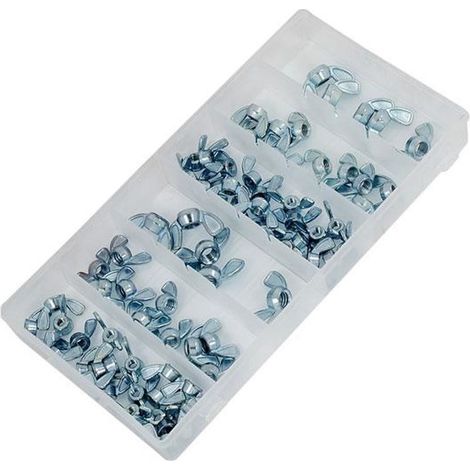 Neilsen 70pc Assorted DIY Workshop Hardware Storage Wing Nut Set