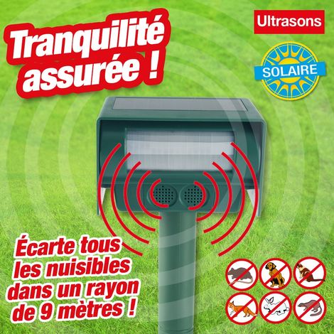 Anti-nuisibles à ultrasons : Répulsif universel à énergie solaire (1/3)