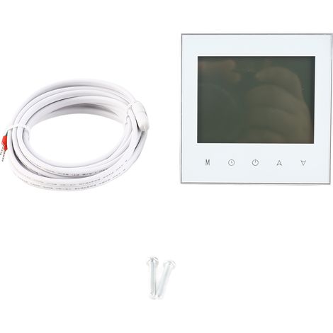 Digitales Thermostat für elektrische Fußbodenheizung, 16 A, energieeffizienter LCD-Touchscreen, Umgebungstemperaturregler (1/5)