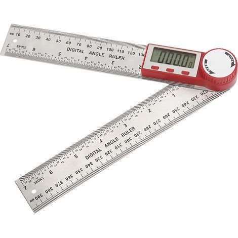 Elektronisches digitales Winkelmessgerät aus Edelstahl, 360°-Winkelmesser 0–200 mm (1/5)