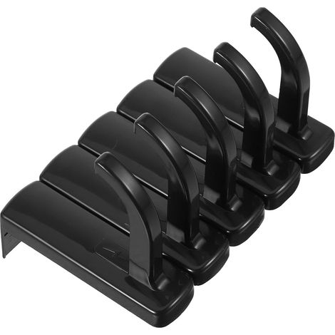 pour casque audio SECFOU en plastique noir 5 pièces avec