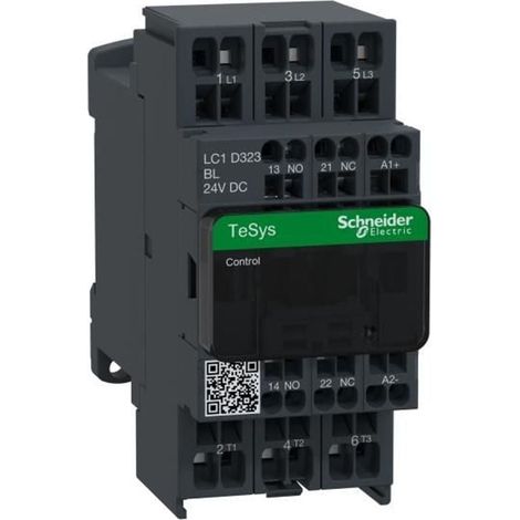TeSys LC1D - contacteur - 3P - AC-3 440V - 32A - bobine 24Vcc  - LC1D323BL