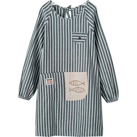 Tablier de cuisine pour femme à manches longues et poches (1/4)