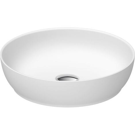 Duravit Sivida lavabos sobre encimera redondo, 400x400mm, sin