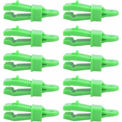 Tent Clips Tarp Clips Tent Clamp with Grommet Clips Attachment for Tent Tarp Outdoor Camping (green) (1/5)