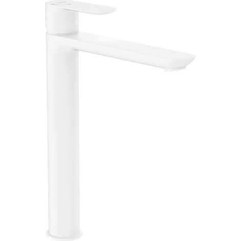 ROCA A5A346EB00 CALA Grifo Monomando Lavabo Con Caño Alto Cuerpo Liso Cold Start Blanco Mate - ref: A5A346EB00