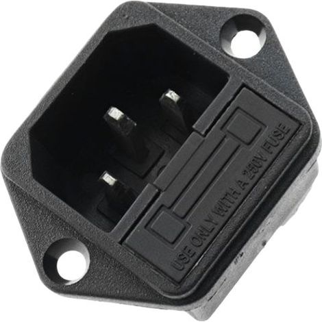 Prise de courant deux-en-un AC-02/03 tout cuivre, encastrée dans un socle tripolaire fixe avec protection. Pieds AC-03 tout cuivre avec verrou de sécurité 10 A. (1/3)