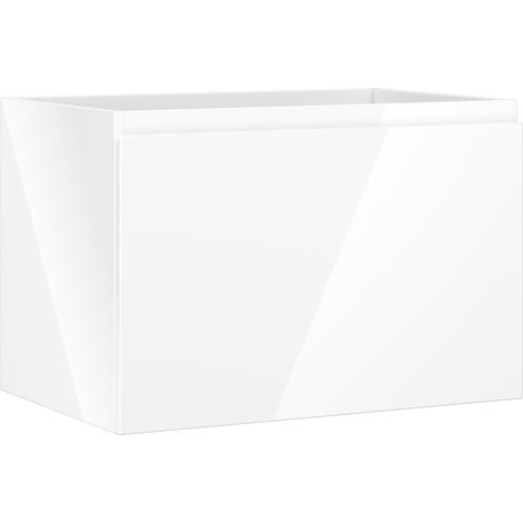 Mexen Orio Badezimmerschrank für Waschtisch 70 cm, 1 Schublade, Weiß Hochglanz - 91A10-07047-1-BF00 (1/5)