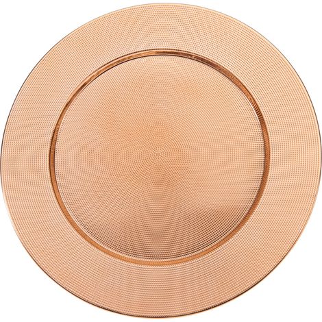 Piatto 40 cm oro rosa PERAGA CHRISTMAS