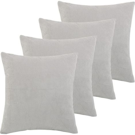 4-Piece Polyester Corn Stripe Throw Pillow Cover for Sofa (1/5)