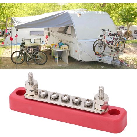 Modification du circuit : barre omnibus à 5 canaux 48 V haute intensité 100 A, barre omnibus en cuivre, rouge. (1/5)