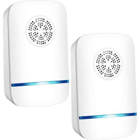 Repellente per insetti a ultrasuoni Feizhibo, presa repellente elettrico per interni, repellente a ultrasuoni per topi, roditori, zanzare e scarafaggi (1/2)