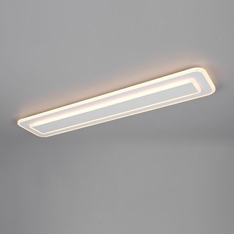 Lampe de plafond moderne Riva Blanc 90 cm - 636719131 (1/3)
