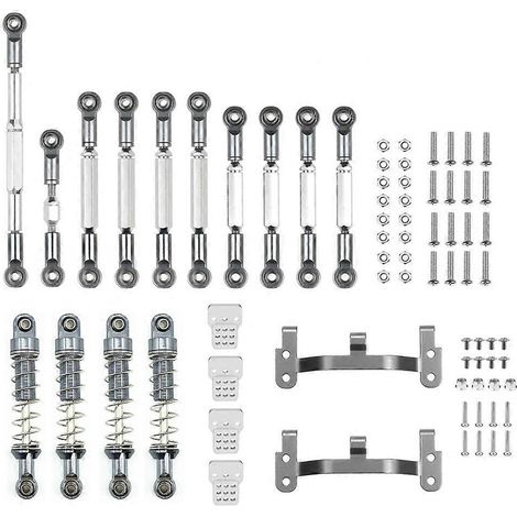 Metallene Lenkgestänge-Zugstangenhalterungen Stoßdämpfer-Set, 3-teilig