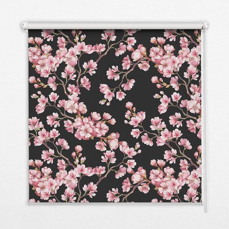 Tenda a Rullo Interna per Finestra - Tenda Filtrante Luce - Tenda Privacy - Tenda Decorativa Rettangolare - Rullo per Interni - (130 cm x 140 cm) - Fiori dall'albero (1/5)