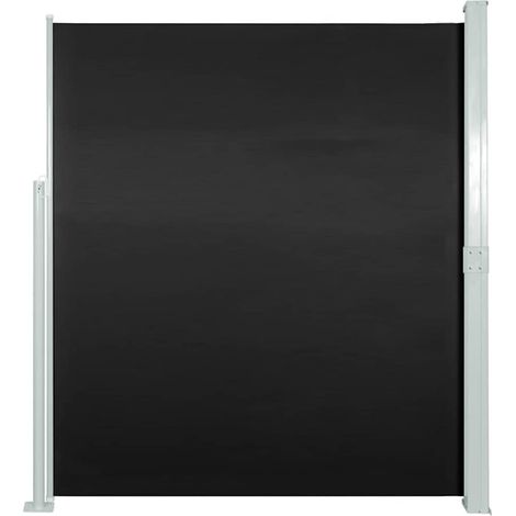 vidaXL Tenda da Sole Laterale Retrattile 140 x 300 cm Nera