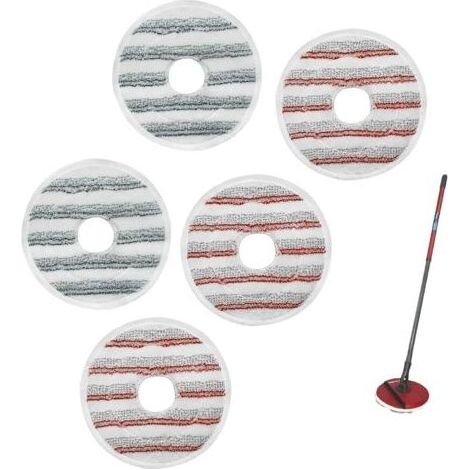 (5pcs)Compatible avec Vileda Tête de rechange pour Microfibre de rechange Compatible avec tous les sols Lavable en machine Utilisation humide et sèche (1/5)