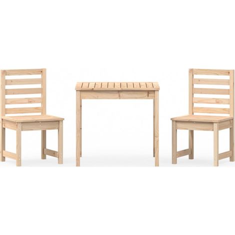 Maison Exclusive - Set Bistrot da Giardino 3 pz in Legno Massello di Pino