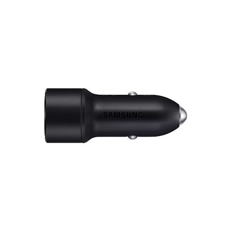 Samsung KFZ-Schnellladegerät mit 2 USB und 2-in-1 Datenkabel Black, EP-L1100WB, 15W