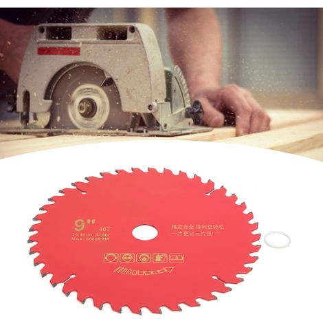 Sägeblatt aus Aluminiumlegierung, Holzsägeblatt, Kreissägeblatt aus Aluminiumlegierung für die Holzbearbeitung, 9 x 40 Zähne (1/5)
