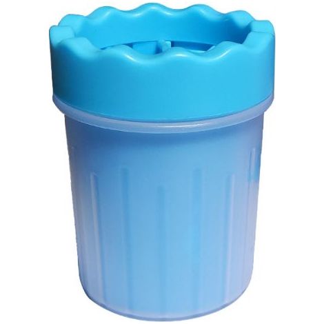bleu Nettoyant pour pattes d'animaux, nettoyant pour pattes en siliCône, nettoyant pour pattes de chien portable avec serviette pour chiens, chats, soins de massage, griffes sales (1/4)