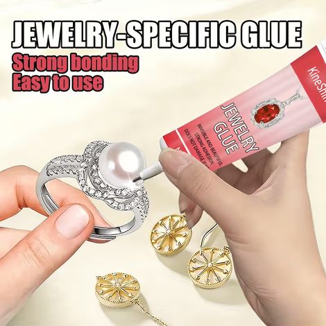 KineShineX Schmuckkleber: Starke Haftung, ideal für Schmuck- und Edelsteinrestaurierungssets, für perfekte Fassungen (1/5)