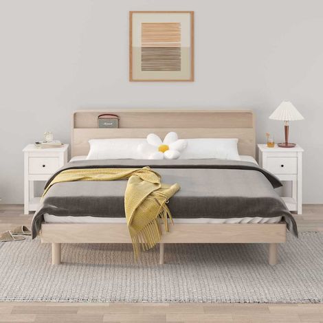 vidaXL Bedside Cabinets 2 pcs White 40x35x61.5 cm Solid Wood Pine (1/5)