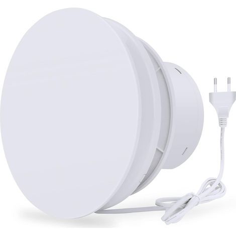 Ventilateur D'Extraction Extracteur D'Air Avec Clapet Anti-Retour Et Moteur À Roulement À Billes,Ventilateur De Fenêtre Et Mural Pour Cuisine Salle (1/5)