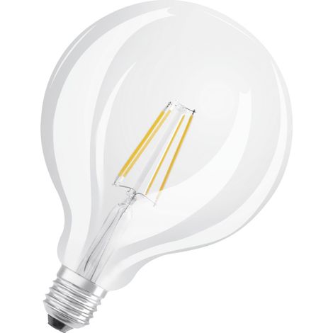 OSRAM HOMELIGHTING 4052899972384 LED EEK E (A - G) E27 Globeform 4 W = 40 W Warmweiß (Ø x L) 124 mm (1/5)