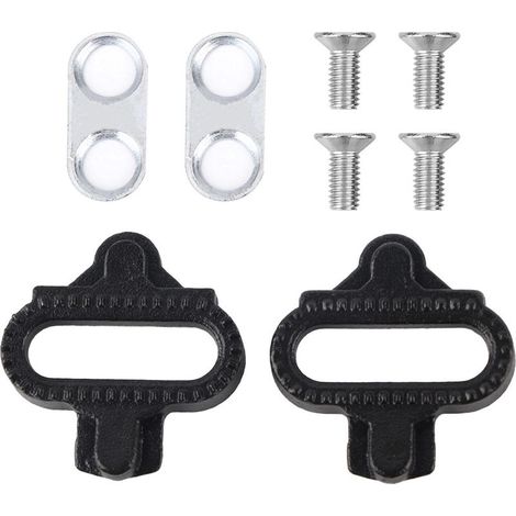 Chaussures vélo VTT avec cales pédales automatiques SPD accessoire platine verrouillage (1/5)