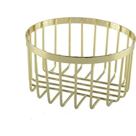Corbeille à pain en fer doré panier de table au design artisanal 14 x 14 x 8 cm - PANGIVO (1/3)