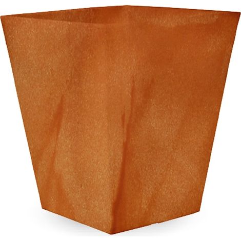 CALÉNDULA 50 Square Quadratischer Blumenkasten für drinnen und draußen im rustikalen Stil für sehr wetterfeste Pflanzen und Blumen. Hergestellt aus Polyethylen in Spanien