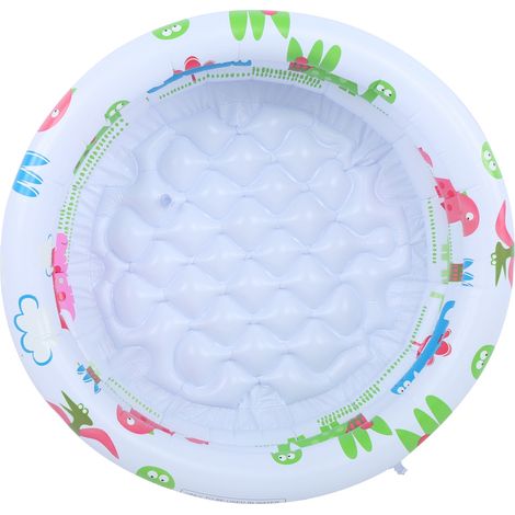 Piscine gonflable ronde pour bébés et jeunes enfants, portable, avec pompe, motif dinosaure, pour une utilisation intérieure et extérieure. Convient aux filles et aux garçons. (1/5)