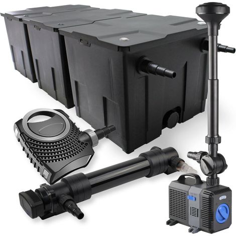 Kit de filtration biologique 36w bassin 90000 L pompe fontaine