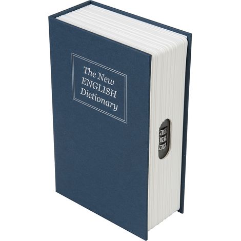 Silverline – Coffre-fort livre en métal avec combinaison à 3 chiffres – Acier carbone – Dimensions 180 x 115 x 55 mm – Poids 0,45 kg