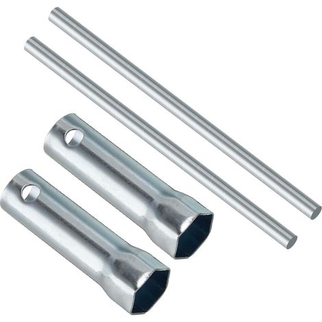 Clé à Bougie d'Allumage pour Moto à Extrémité Unique, 21mm, Douille à Emmanchement Profond avec Barre, Applications : pour Automobile, 2 Pièces (1/5)